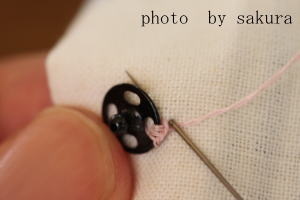 スナップボタン縫い付け方